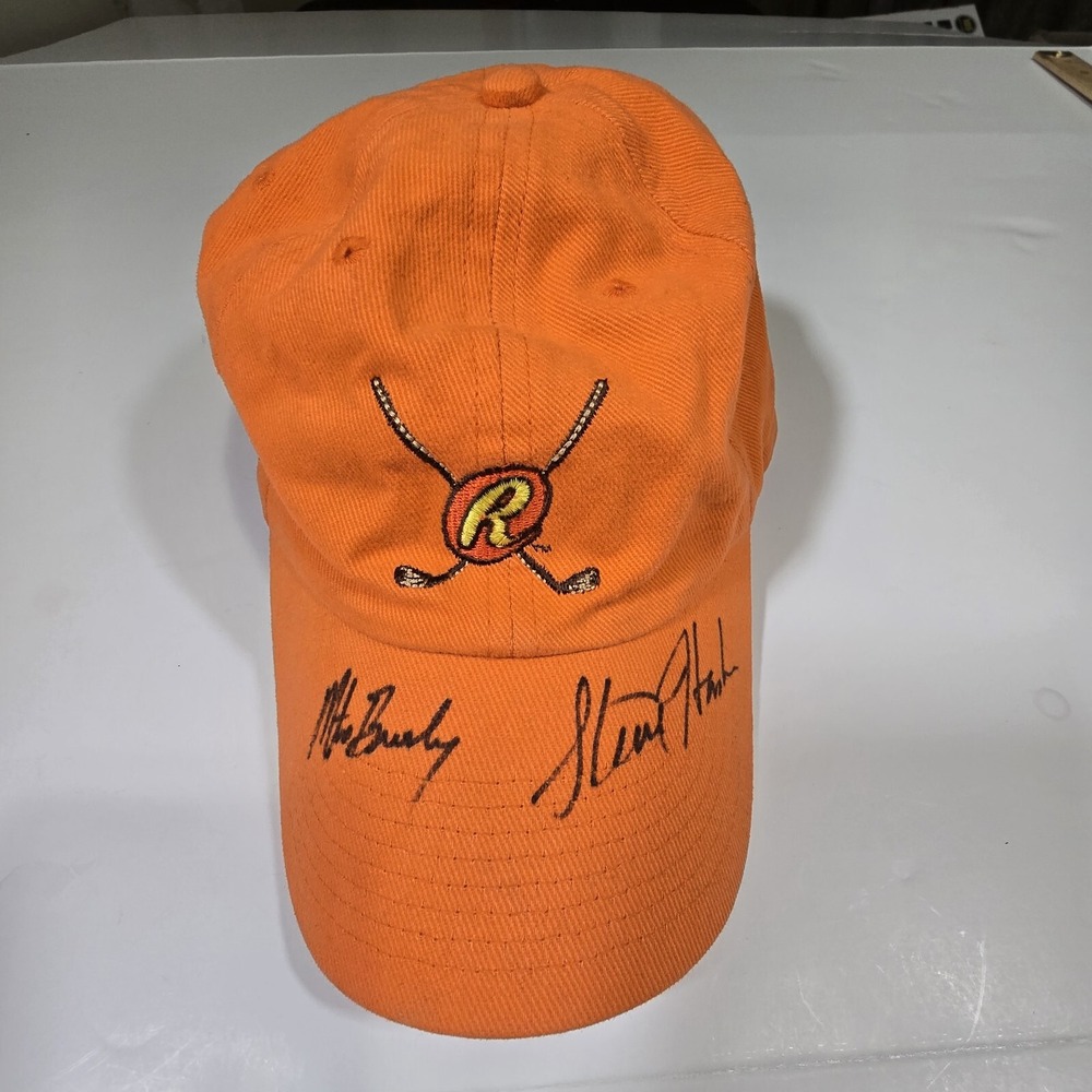 Cobra Golf Hat Mens One Size Orange Autographed‎ The Reese's Cup 2003 Adjustable
